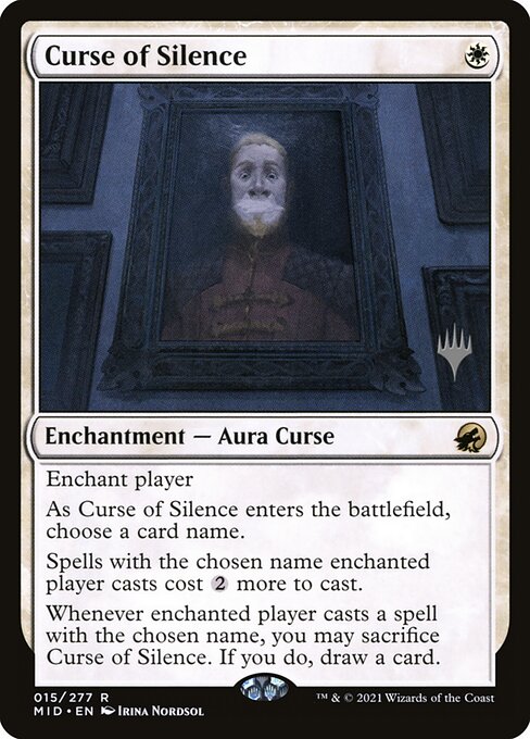 Innistrad: Midnight Hunt Promos - 15p - Curse of Silence - Rare - W - Foil - Promo (Front)