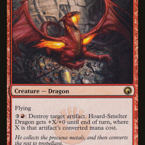Scars of Mirrodin - 93 - Hoard-Smelter Dragon - Rare - R - Non-foil (Front)