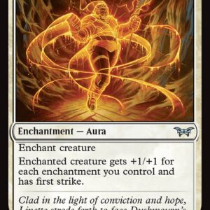 Duskmourn: House of Horror - 7 - Ethereal Armor - Uncommon - W - Non-foil (Front)