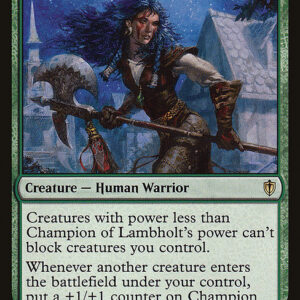 Commander 2016 - 144 - Champion of Lambholt - Rare - G - Non-foil (Front)
