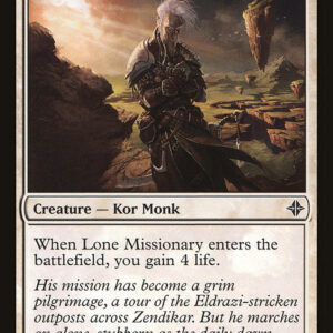 Rise of the Eldrazi - 34 - Lone Missionary - Common - W - Non-foil (Front)