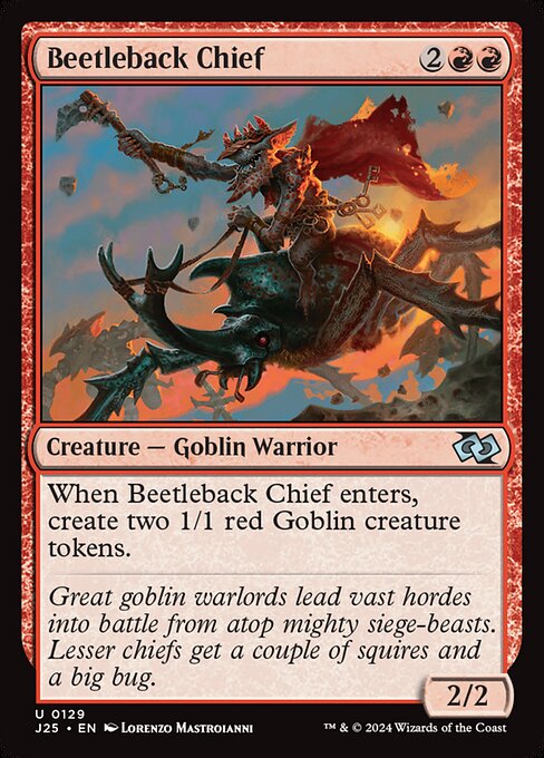 Foundations Jumpstart - 129 - Beetleback Chief - Uncommon - R - Non-foil (Front)