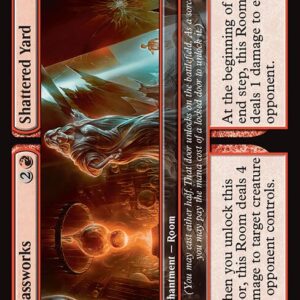 Duskmourn: House of Horror - 137 - Glassworks // Shattered Yard - Common - R - Non-foil (Front)