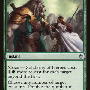 Commander 2016 - 168 - Solidarity of Heroes - Uncommon - G - Non-foil (Front)