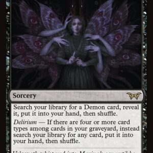 Duskmourn: House of Horror - 92 - Demonic Counsel - Rare - B - Foil (Front)