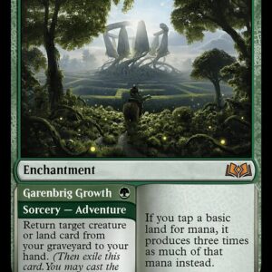 Wilds of Eldraine - 197 - Virtue of Strength // Garenbrig Growth - Mythic - G - Non-foil (Front)