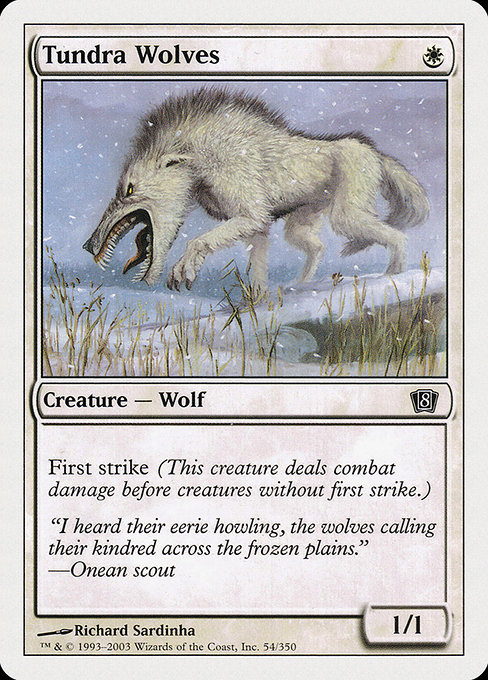 Eighth Edition - 54 - Tundra Wolves - Common - W - Non-foil (Front)