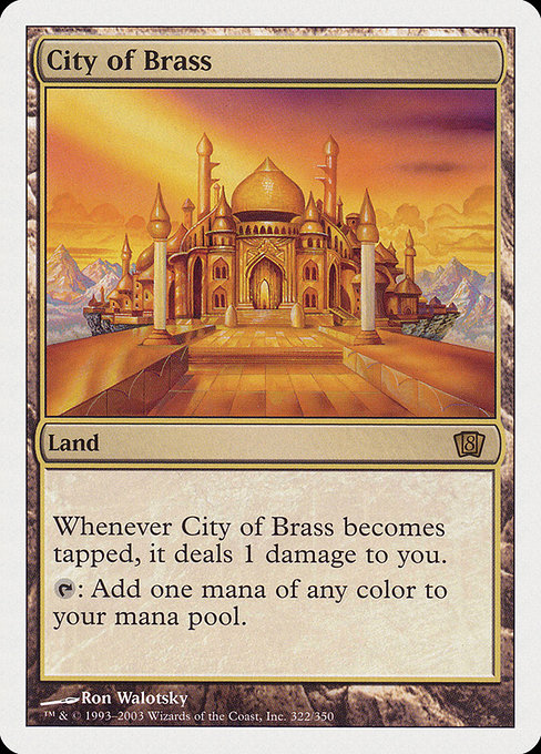 Eighth Edition - 322 - City of Brass - Rare - C - Non-foil (Front)