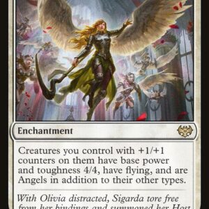 Innistrad: Crimson Vow - 404 - Sigarda's Summons - Rare - W - Foil - Promo