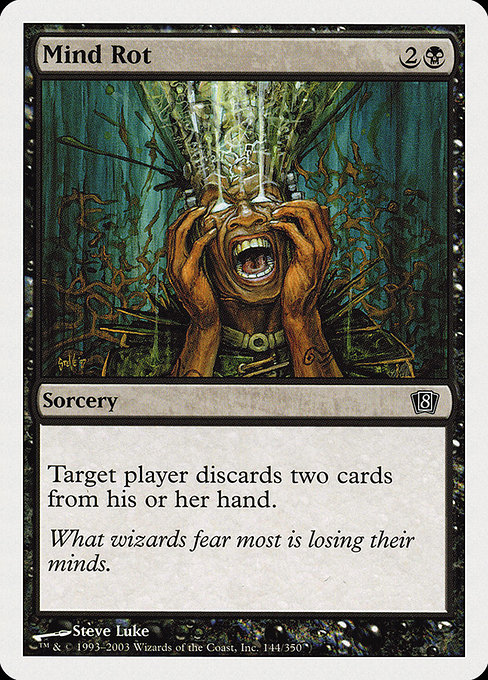 Eighth Edition - 144 - Mind Rot - Common - B - Non-foil (Front)