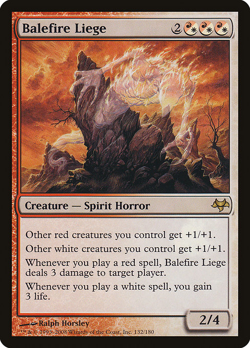 Eventide - 132 - Balefire Liege - Rare - WR - Non-foil (Front)