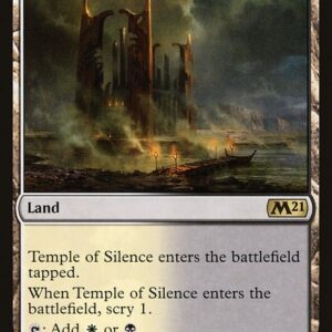 Core Set 2021 - 255 - Temple of Silence - Rare - C - Foil