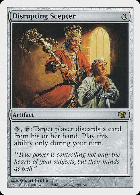 Eighth Edition - 298 - Disrupting Scepter - Rare - C - Non-foil (Front)