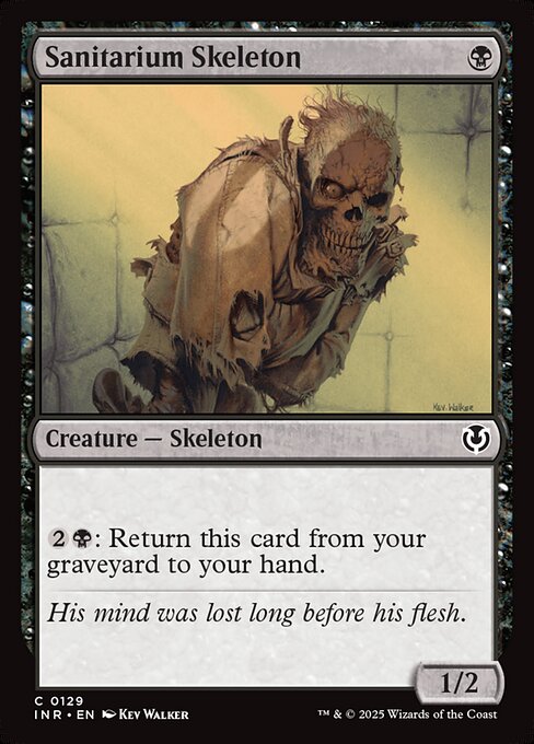 Innistrad Remastered - 129 - Sanitarium Skeleton - Common - B - Non-foil (Front)