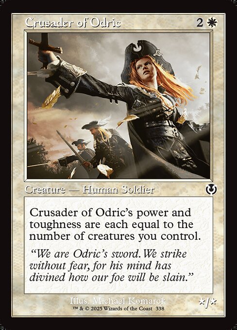 Innistrad Remastered - 338 - Crusader of Odric - Common - W - Non-foil - Promo (Front)