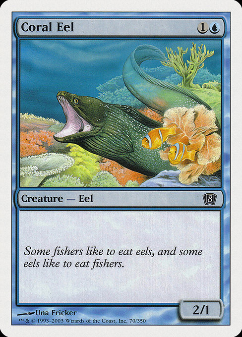 Eighth Edition - 70 - Coral Eel - Common - U - Non-foil (Front)