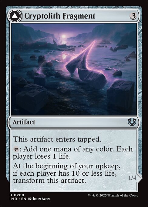 Innistrad Remastered - 260 - Cryptolith Fragment // Aurora of Emrakul - Uncommon - C - Non-foil (Front)