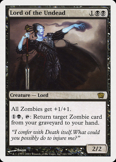 Eighth Edition - 141 - Lord of the Undead - Rare - B - Non-foil (Front)