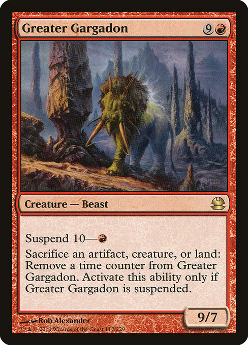 Modern Masters - 117 - Greater Gargadon - Rare - R - Non-foil (Front)