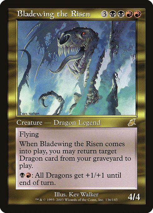 Scourge - 136 - Bladewing the Risen - Rare - BR - Non-foil (Front)