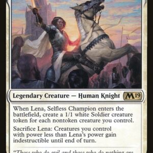 Core Set 2019 - 21 - Lena, Selfless Champion - Rare - W - Non-foil