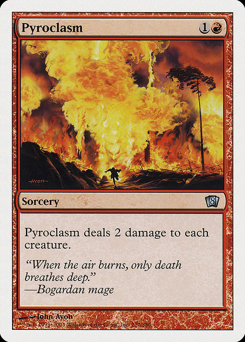 Eighth Edition - 210 - Pyroclasm - Uncommon - R - Non-foil (Front)