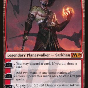 Core Set 2019 - 154 - Sarkhan, Fireblood - Mythic - R - Foil