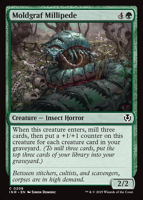 Innistrad Remastered - 208 - Moldgraf Millipede - Common - G - Non-foil (Front)