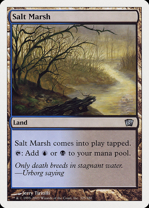 Eighth Edition - 325 - Salt Marsh - Uncommon - C - Non-foil (Front)