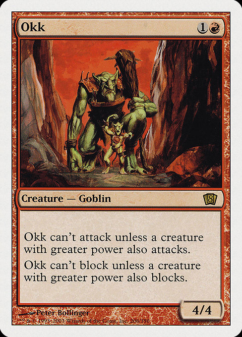 Eighth Edition - 206 - Okk - Rare - R - Non-foil (Front)