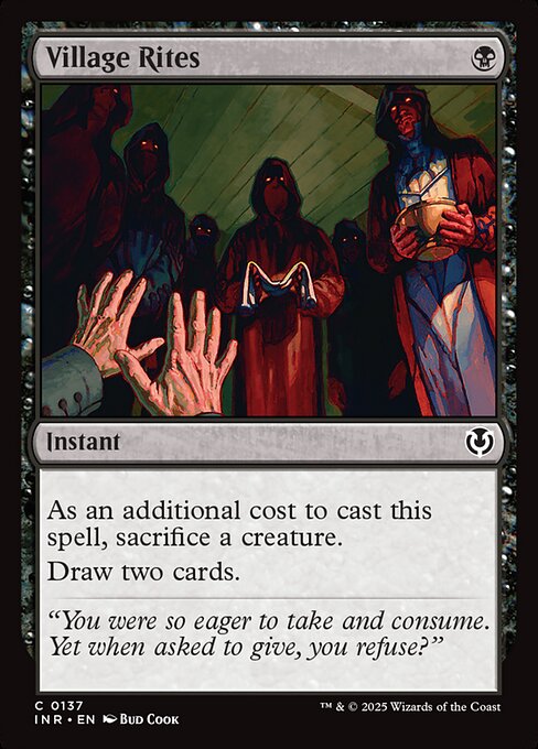 Innistrad Remastered - 137 - Village Rites - Common - B - Non-foil (Front)