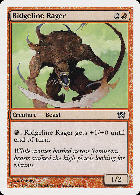 Eighth Edition - 215 - Ridgeline Rager - Common - R - Non-foil (Front)