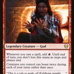 Kaldheim - 123 - Birgi, God of Storytelling // Harnfel, Horn of Bounty - Rare - C - Foil