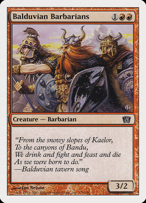 Eighth Edition - 176 - Balduvian Barbarians - Common - R - Non-foil (Front)