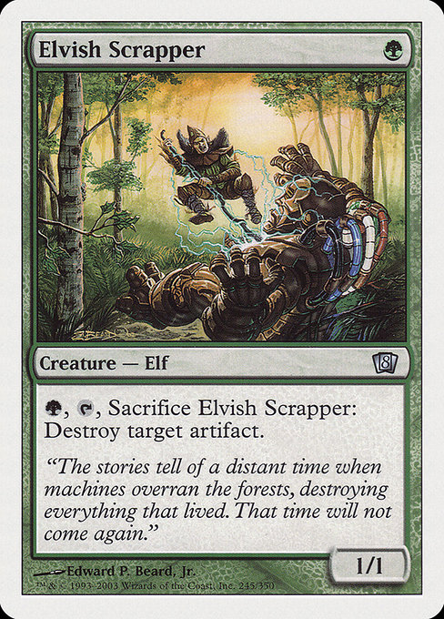 Eighth Edition - 245 - Elvish Scrapper - Uncommon - G - Non-foil (Front)