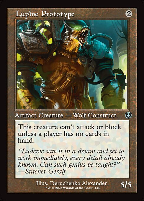 Innistrad Remastered - 444 - Lupine Prototype - Uncommon - C - Non-foil - Promo (Front)