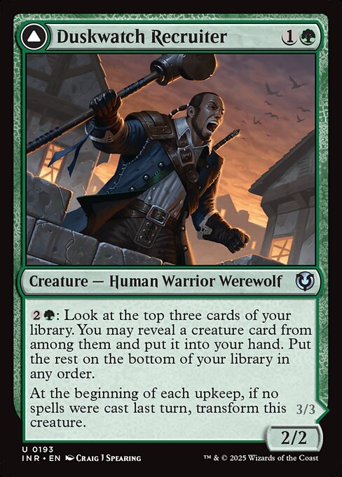Innistrad Remastered - 193 - Duskwatch Recruiter // Krallenhorde Howler - Uncommon - C - Non-foil (Front)