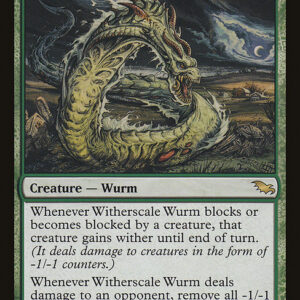 Shadowmoor - 134 - Witherscale Wurm - Rare - G - Non-foil (Front)