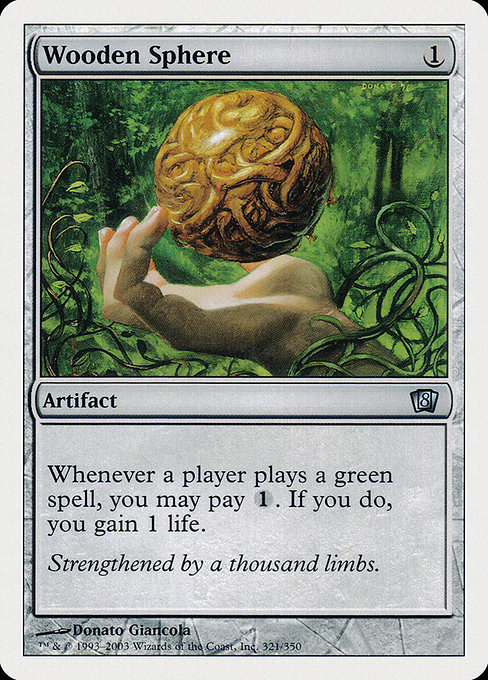 Eighth Edition - 321 - Wooden Sphere - Uncommon - C - Non-foil (Front)