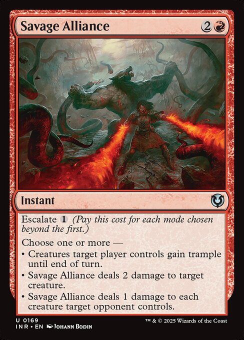 Innistrad Remastered - 169 - Savage Alliance - Uncommon - R - Non-foil (Front)