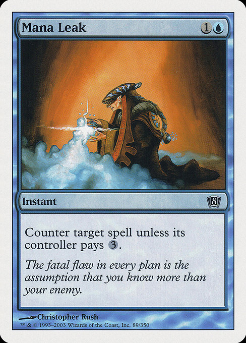 Eighth Edition - 89 - Mana Leak - Common - U - Non-foil (Front)