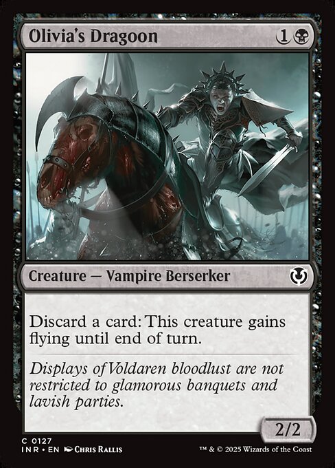 Innistrad Remastered - 127 - Olivia's Dragoon - Common - B - Non-foil (Front)