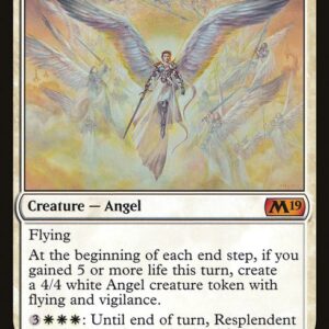Core Set 2019 - 34 - Resplendent Angel - Mythic - W - Foil