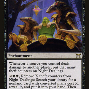 Champions of Kamigawa - 132 - Night Dealings - Rare - B - Non-foil