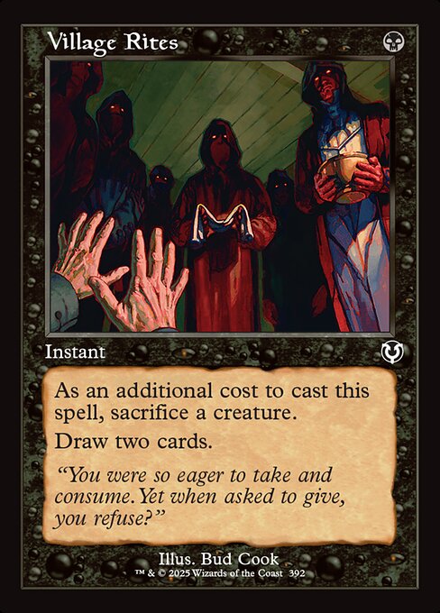 Innistrad Remastered - 392 - Village Rites - Common - B - Non-foil - Promo (Front)