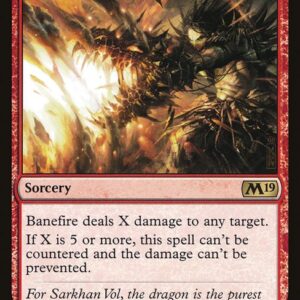 Core Set 2019 - 130 - Banefire - Rare - R - Foil