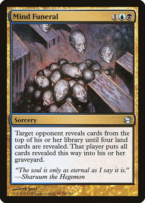 Modern Masters - 181 - Mind Funeral - Uncommon - UB - Non-foil (Front)