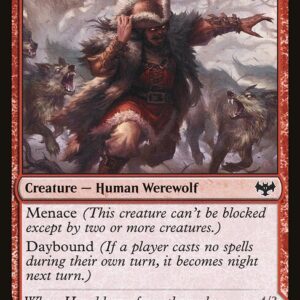 Innistrad: Crimson Vow - 157 - Fearful Villager // Fearsome Werewolf - Common - C - Non-foil