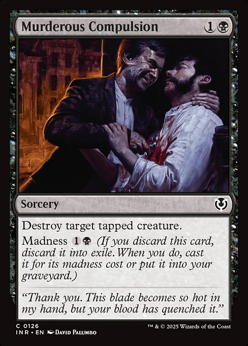 Innistrad Remastered - 126 - Murderous Compulsion - Common - B - Non-foil (Front)