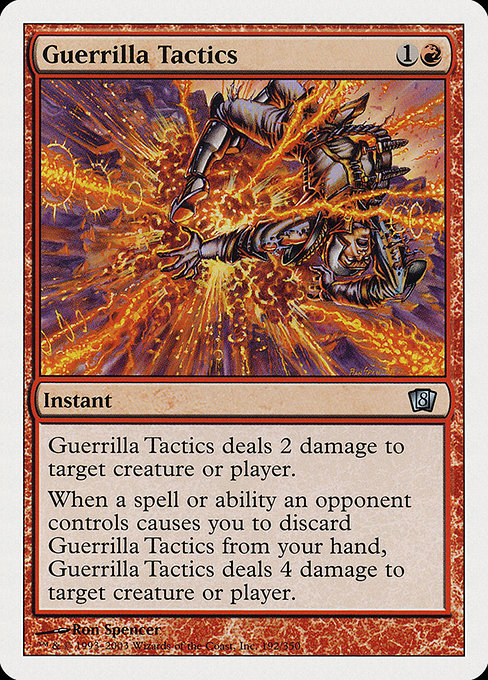 Eighth Edition - 192 - Guerrilla Tactics - Uncommon - R - Non-foil (Front)